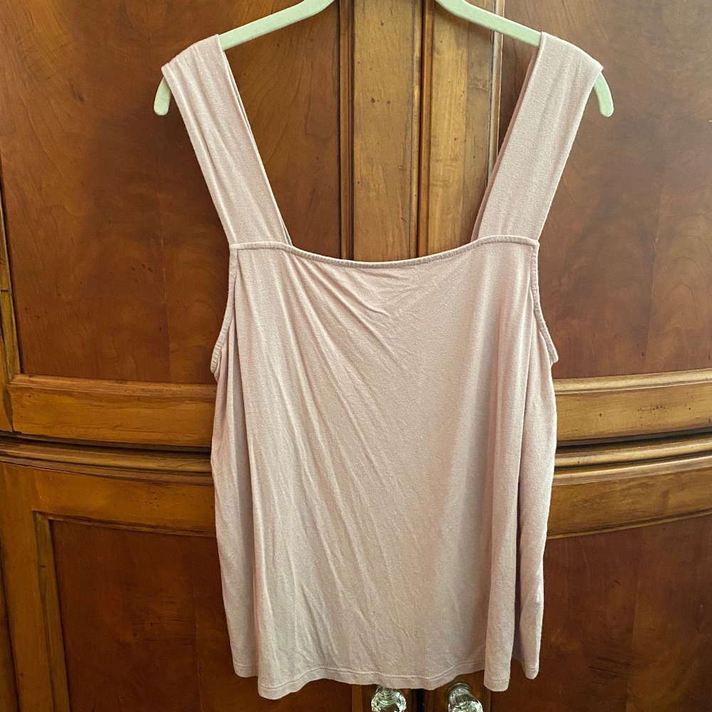 14th & Union pretty blush sleeveless top XL